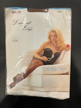 Diamond Supply Co. Sheer Pantyhose in Teakwood Brown